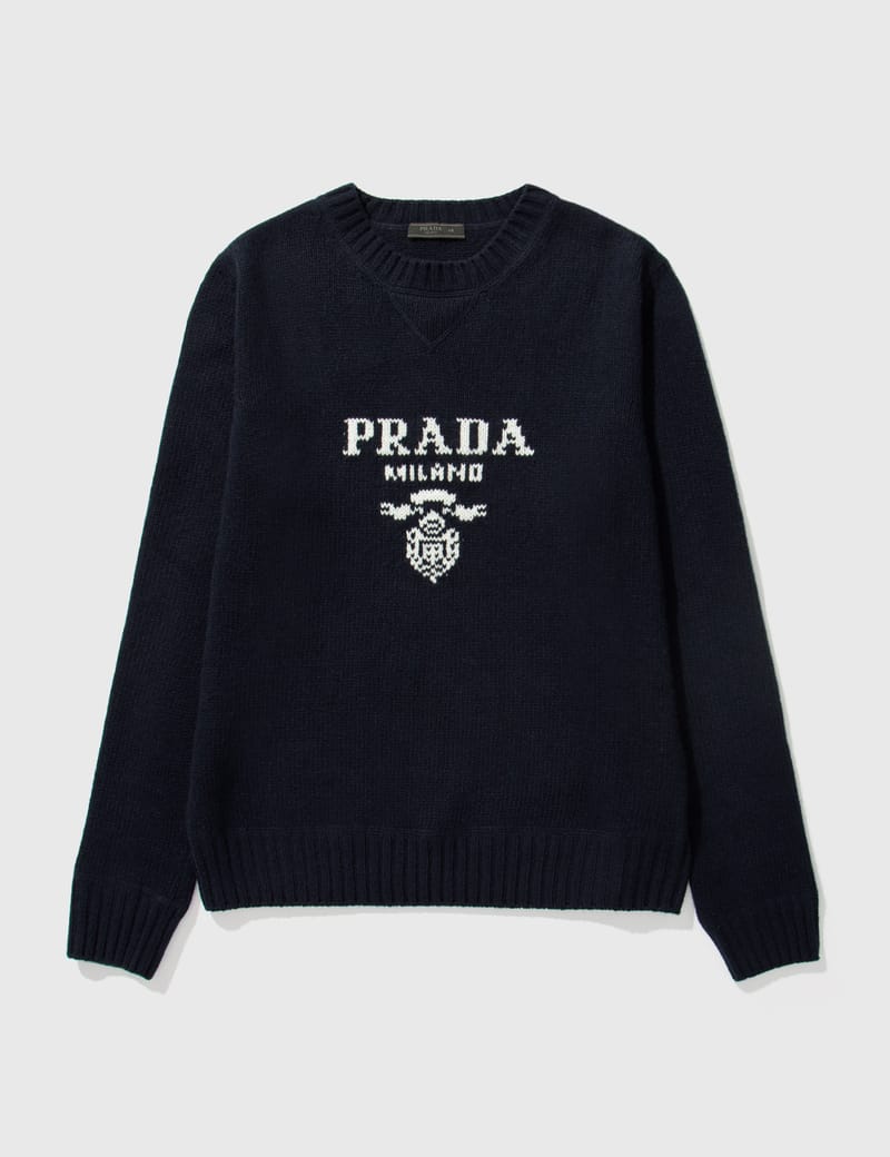 Prada - ウール x カシミア クルーネック セーター | HBX - ハイプ