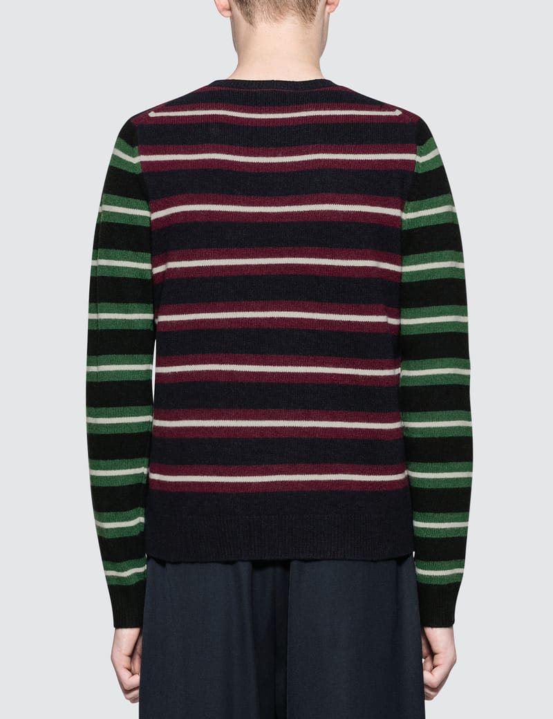 JW Anderson - Logo Patch Stripe Jumper | HBX - Globally