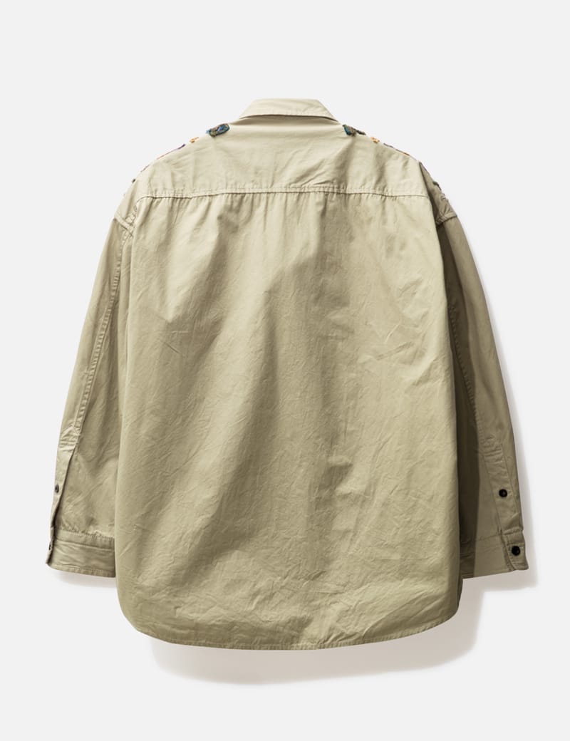 Sacai - Eric Haze Code Embroidery Shirt | HBX - Globally Curated