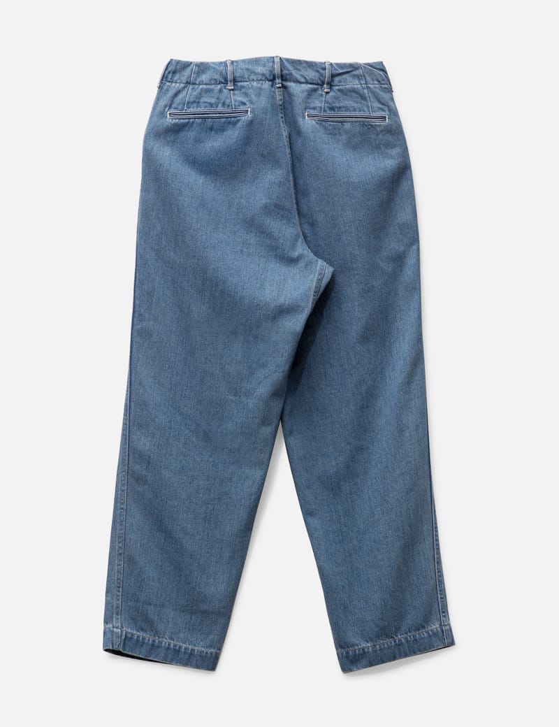 Nanamica - Wide Denim Pants | HBX - Globally Curated Fashion and 
