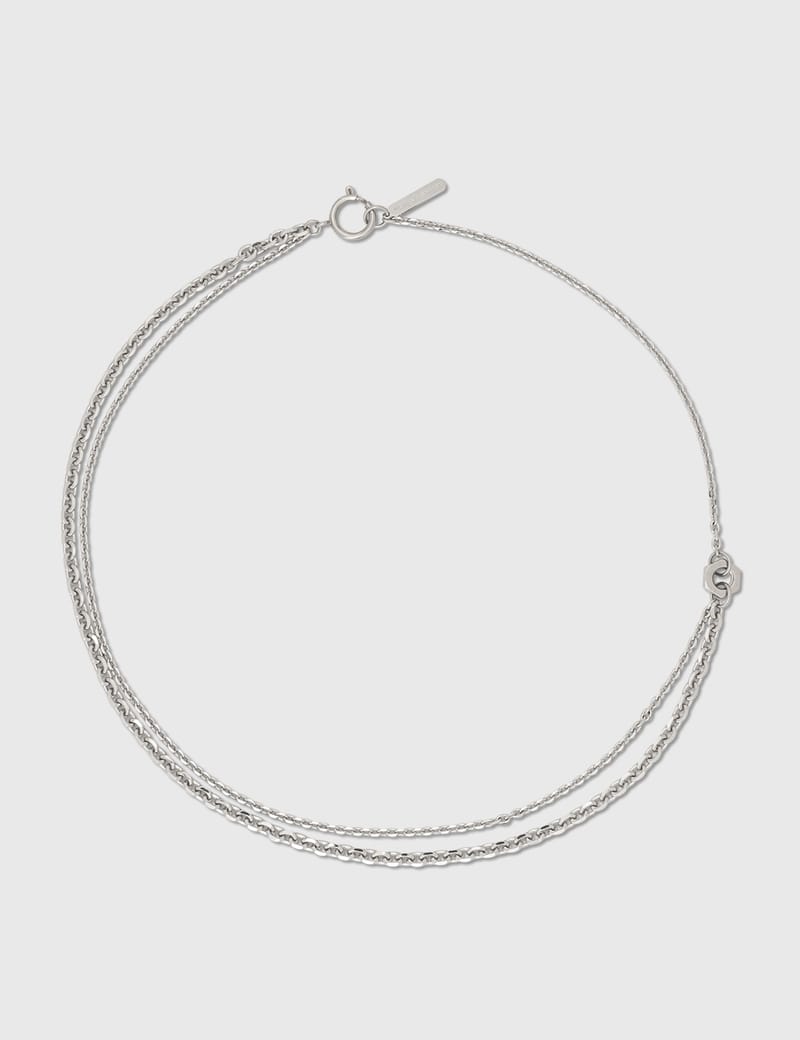 【JUSTINE CLENQUET】HARI NECKLACE Justine Clenquet Hari Choker - palladium | Garmentory
