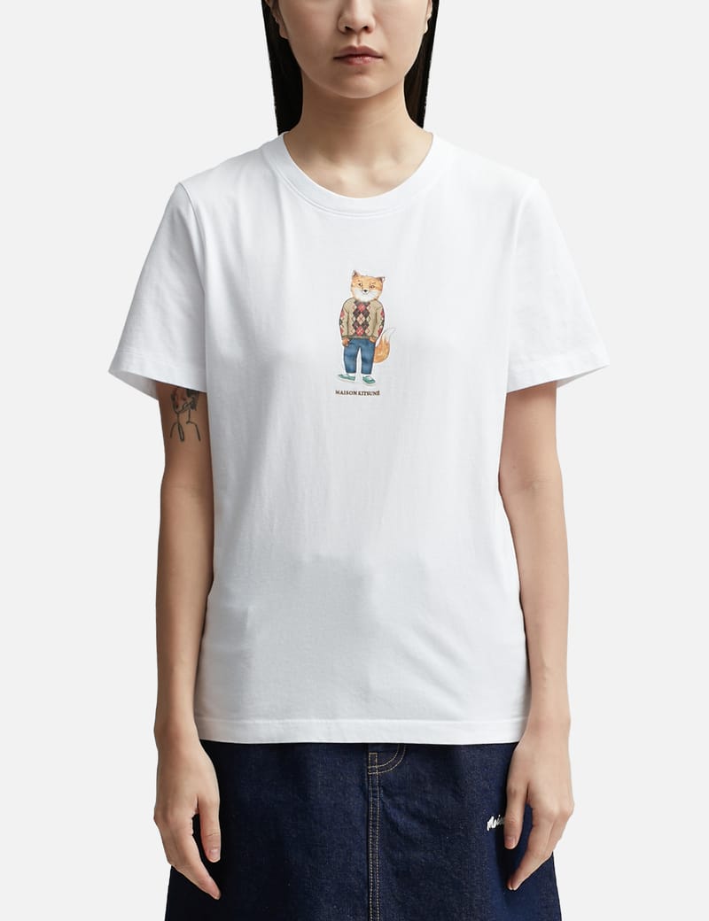Maison Kitsuné - Dressed Fox Regular T-shirt | HBX - Globally