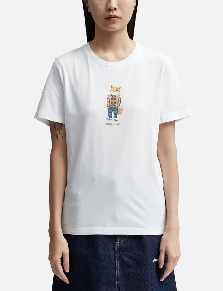 Maison Kitsuné Dressed Fox Regular T Shirt Hbx Globally Curated Fashion And Lifestyle By 