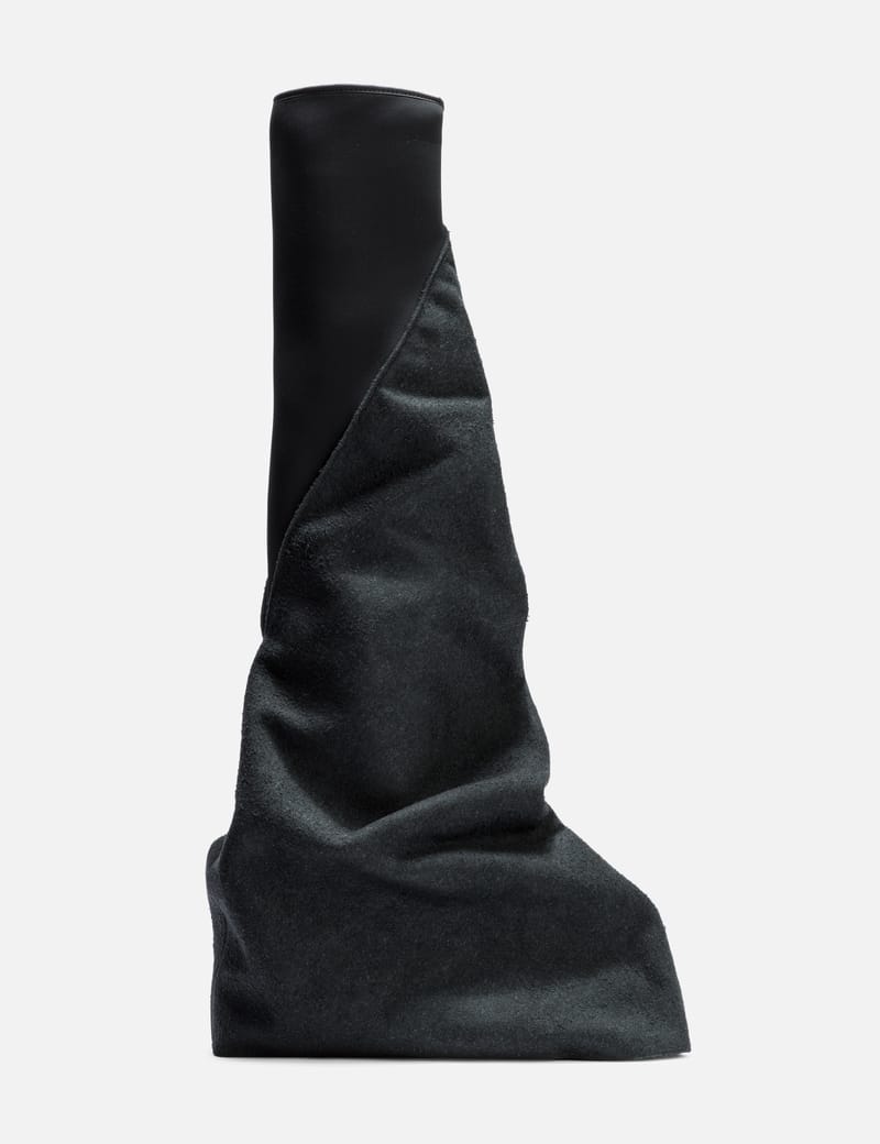 Rick Owens Drkshdw - フェイク スエード フェティッシュ ブーツ ...