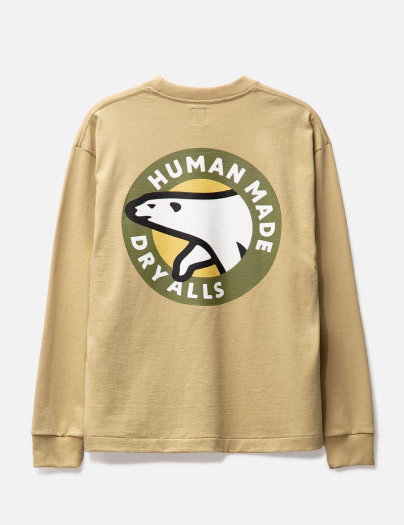 Human Made Graphic L/s T-shirt In Beige | ModeSens