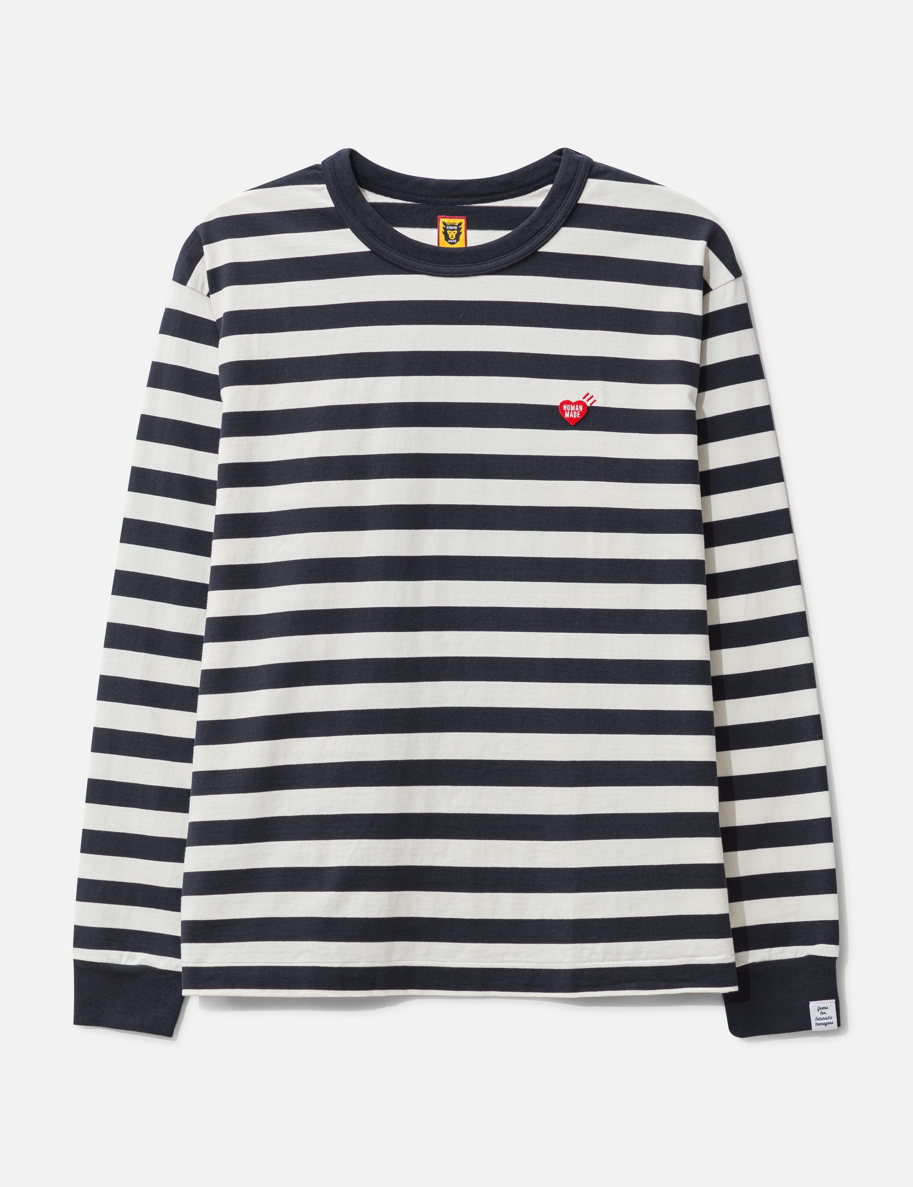 Human Made - STRIPED L/S T-SHIRT | HBX - Globally Curated 