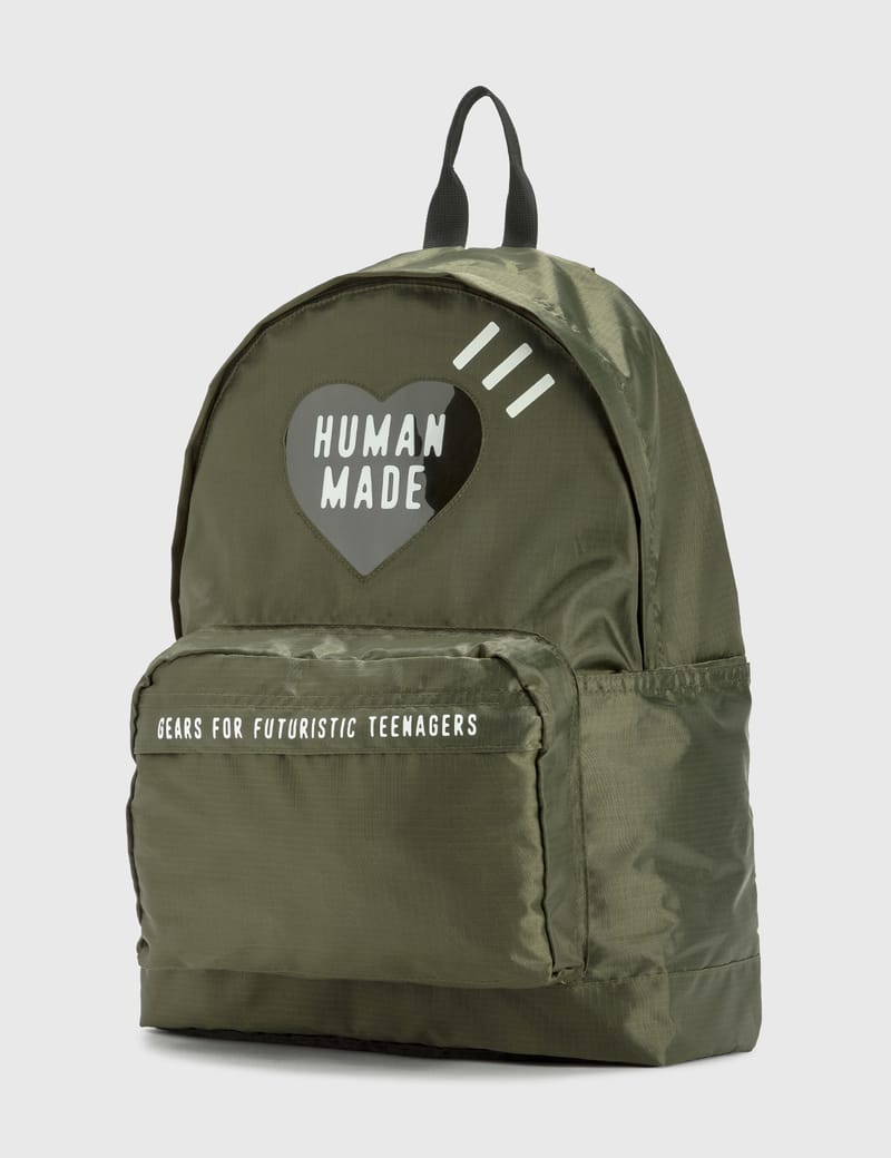 Human Made - Nylon Rip-stop Heart Backpack | HBX - Globally