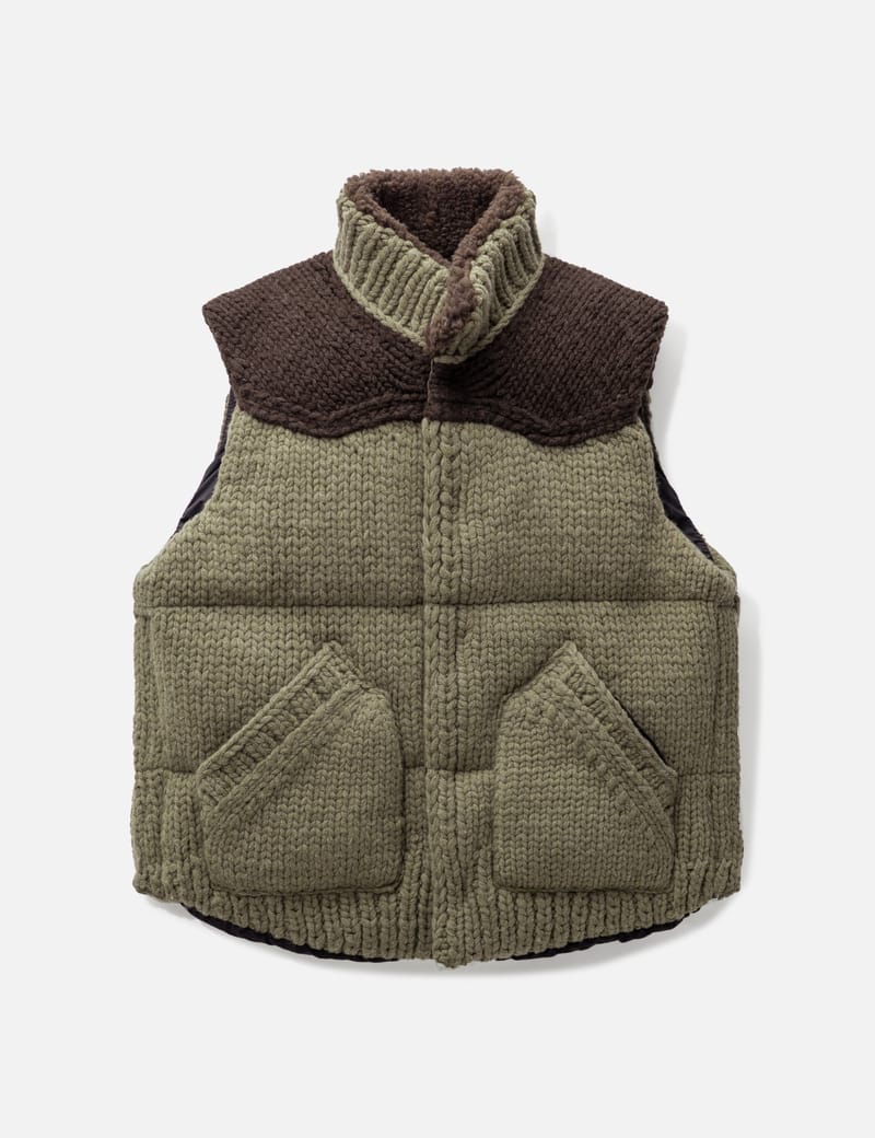 Sacai - Padded Knit Vest | HBX - Globally Curated Fashion and