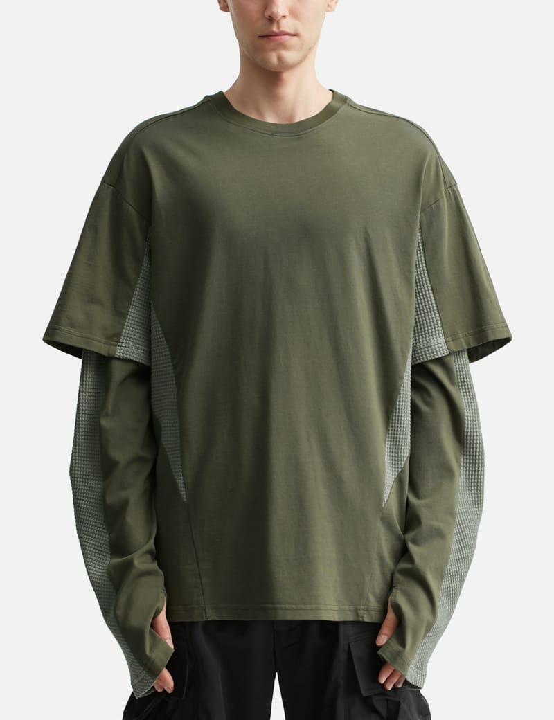 FFFPostalservice Diffraction Knit Layered Longsleeve - Double