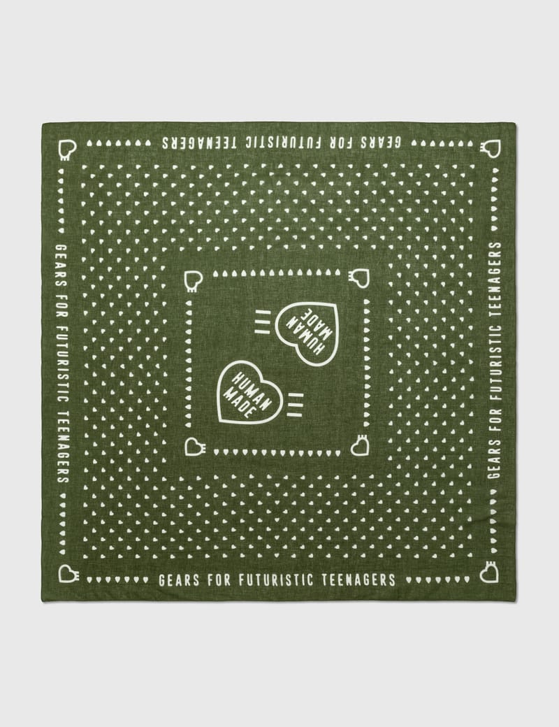 新品 HUMAN MADE BIG BANDANA STOLE NAVY HUMAN MADE Heart Big Bandana | Navy Blue | SVD