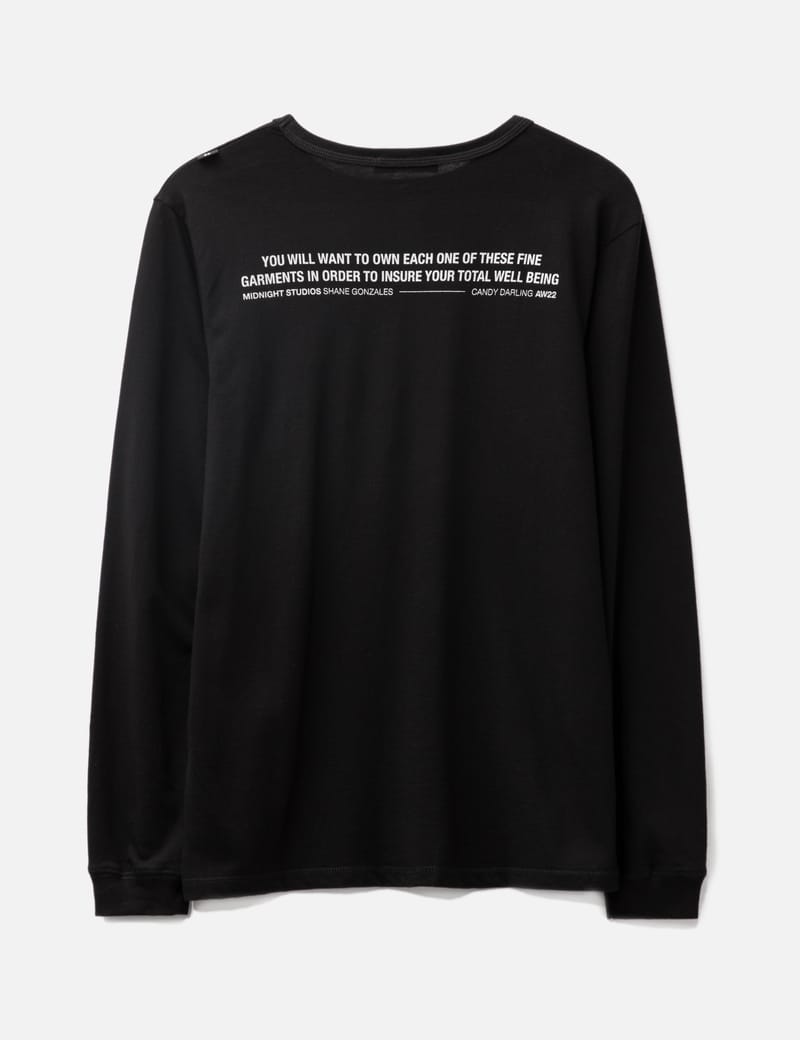 Midnight Studios - On Drugs Long Sleeve T-shirt | HBX - Globally