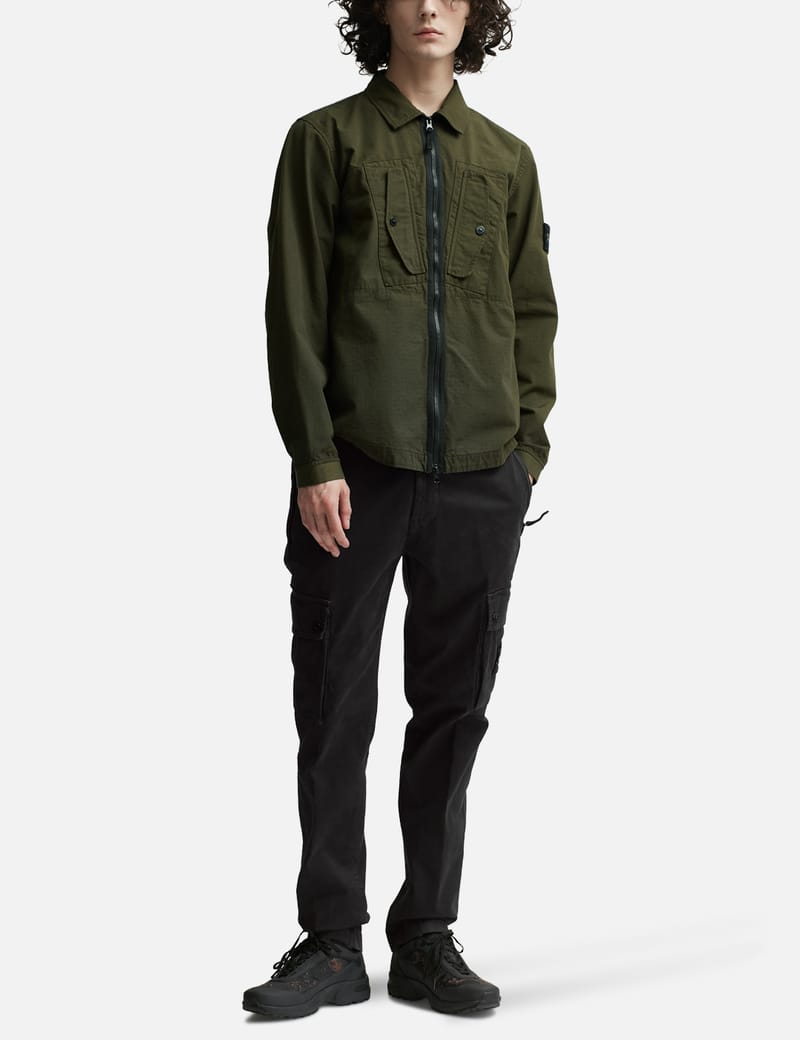 Stone Island - 11112 Ripstop Overshirt | HBX - Globally Curated