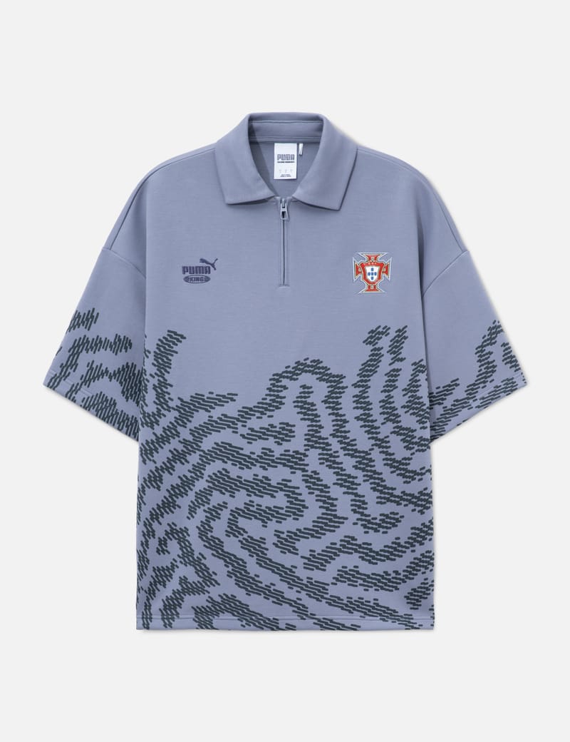 Puma JJJJound x Puma T7 Longsleeve Polo - Chocolate double-faced