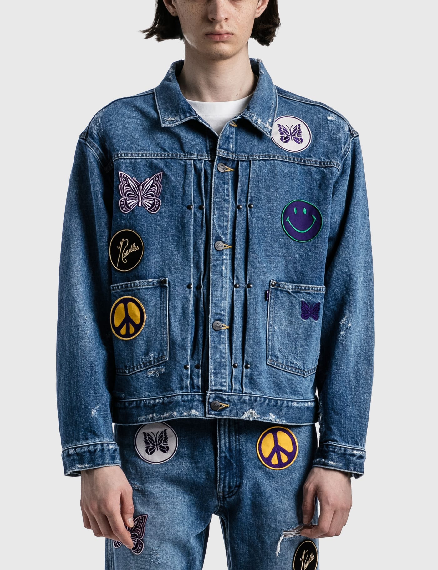 Needles - Assorted Patches Jean Jacket | HBX - Globally Curated 