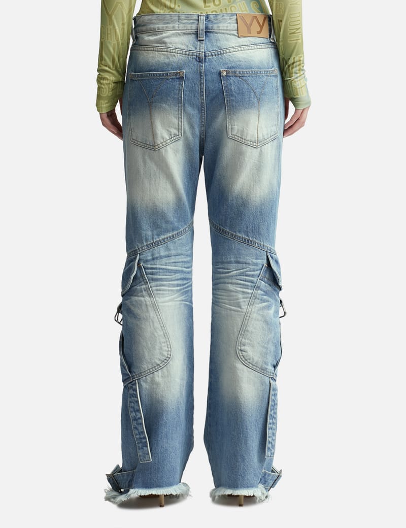 Open YY - Knee Cargo Jeans | HBX - Globally Curated Fashion Open YY - Knee Cargo Jeans | HBX - Globally Curated Fashion
