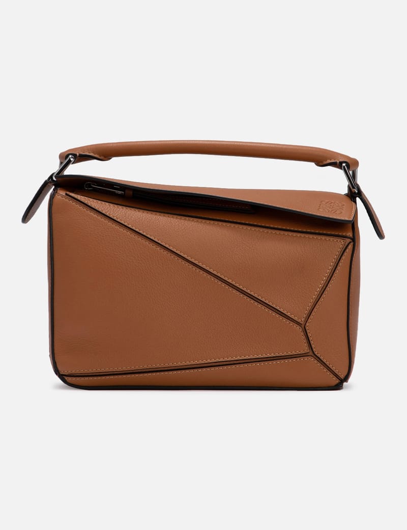 Loewe small cheap puzzle bag tan