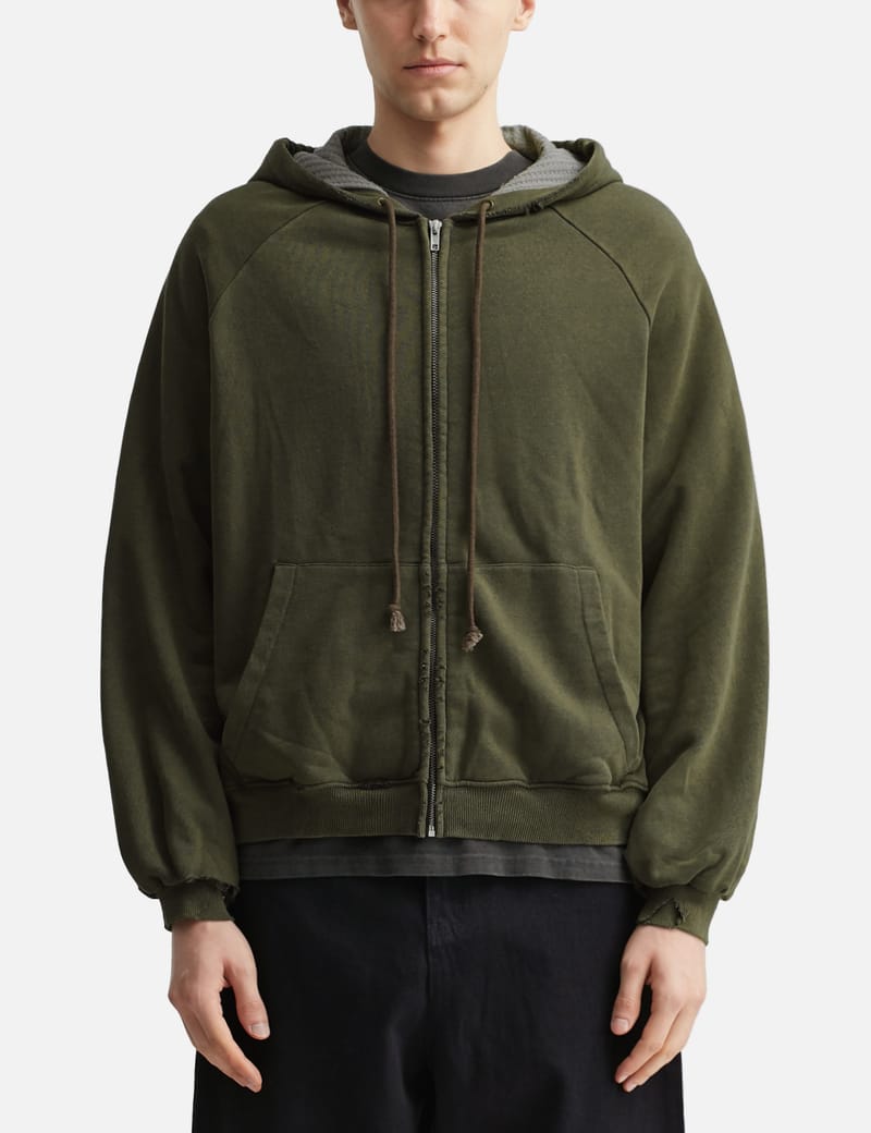 basketcase ニット teagan rib hoodie - Basketcase Gallery - Green/Black – Cheap Ida