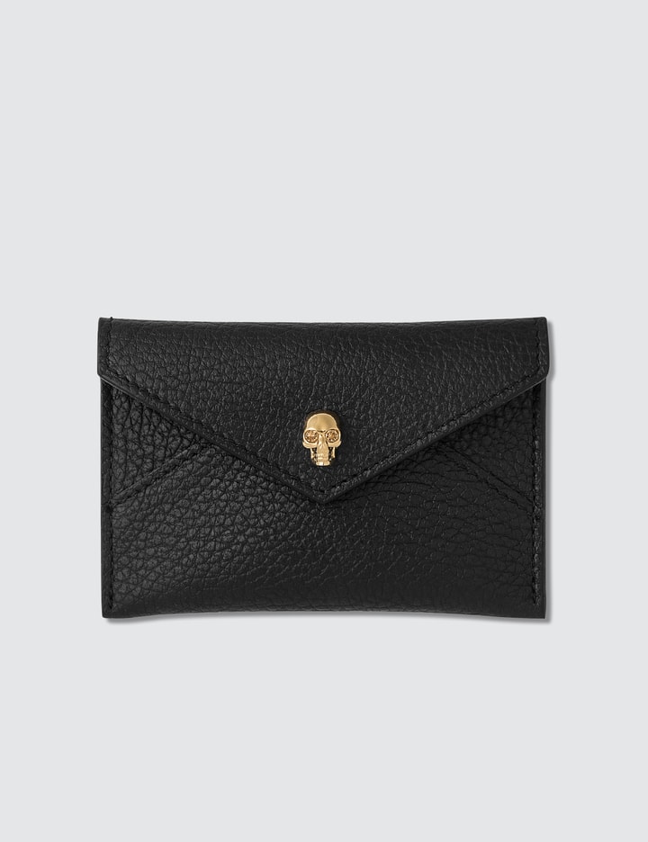 Alexander McQueen Grain Leather Envelope Card Holder HBX Globally
