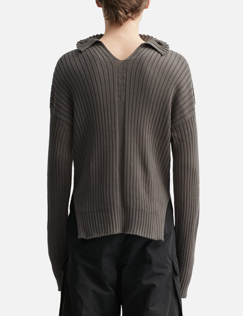 リックオウエンス - Hollywood Tabard Megarib Cotton Knit