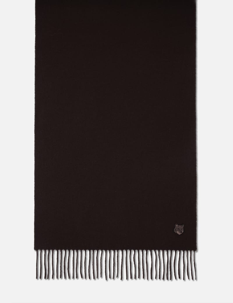 メゾンキツネ BOLD FOX HEAD DOUBLE FACE SCARF Maison Kitsuné - Bold Fox Head Double Face Scarf | HBX