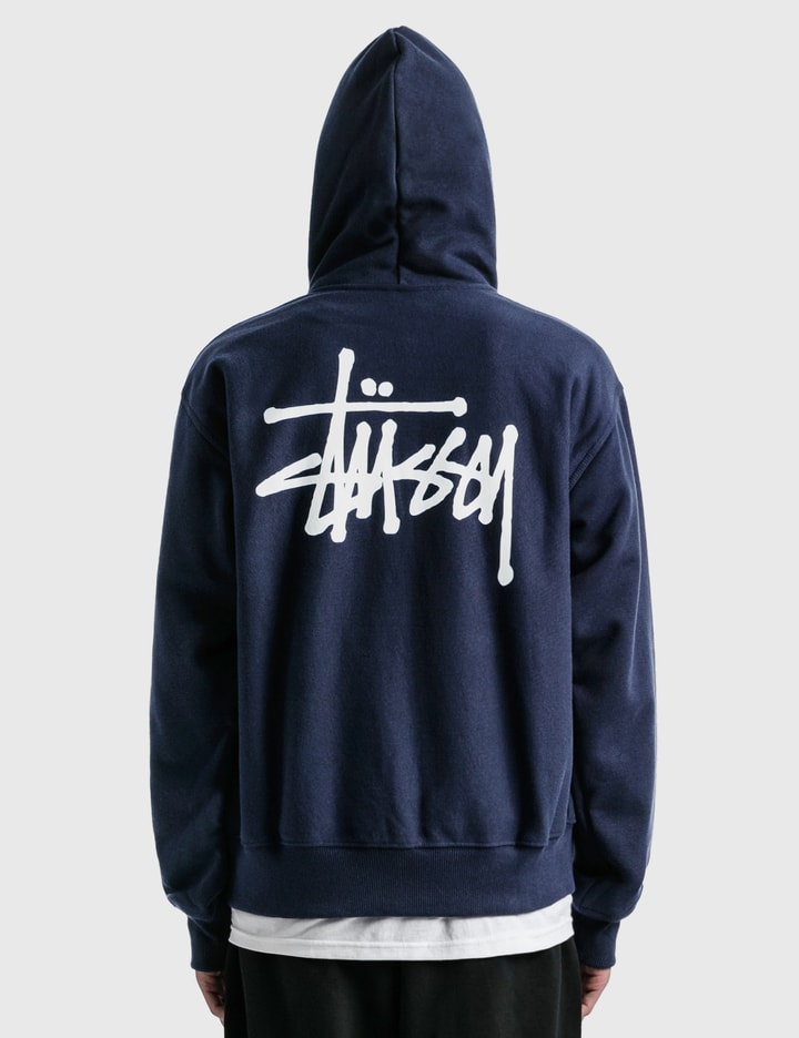 Stüssy - Basic Stüssy Zip Hoodie | HBX - Globally Curated Fashion and ...