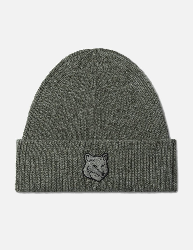 MAISON KITSUNE｜ (BOLD FOX HEAD LEATHER PATCH 6P CAP (OM BOLD FOX HEAD LEATHER PATCH 6P CAP | Maison Kitsuné