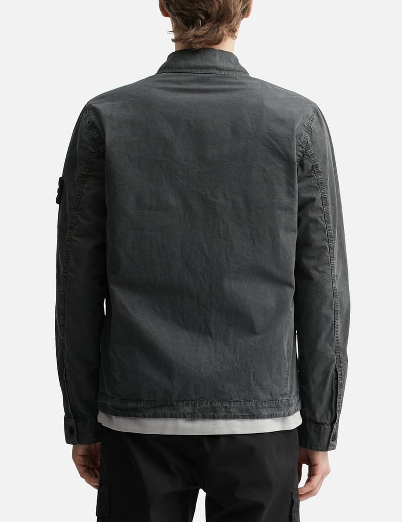 Stone Island - Old Effect Cotton Overshirt | HBX