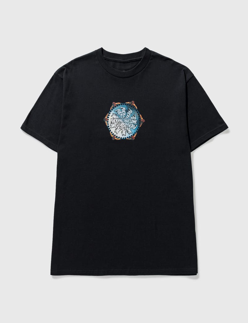 【FUCKING AWESOME】Fucking Awesome Safety Net Tee Fucking Awesome Men's Safety Net T-Shirt in White Fucking