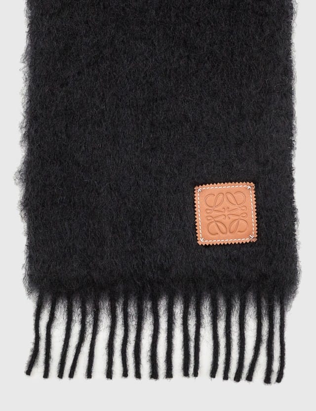 Loewe - Mohair And Wool Blend Scarf | HBX - HYPEBEAST 為您