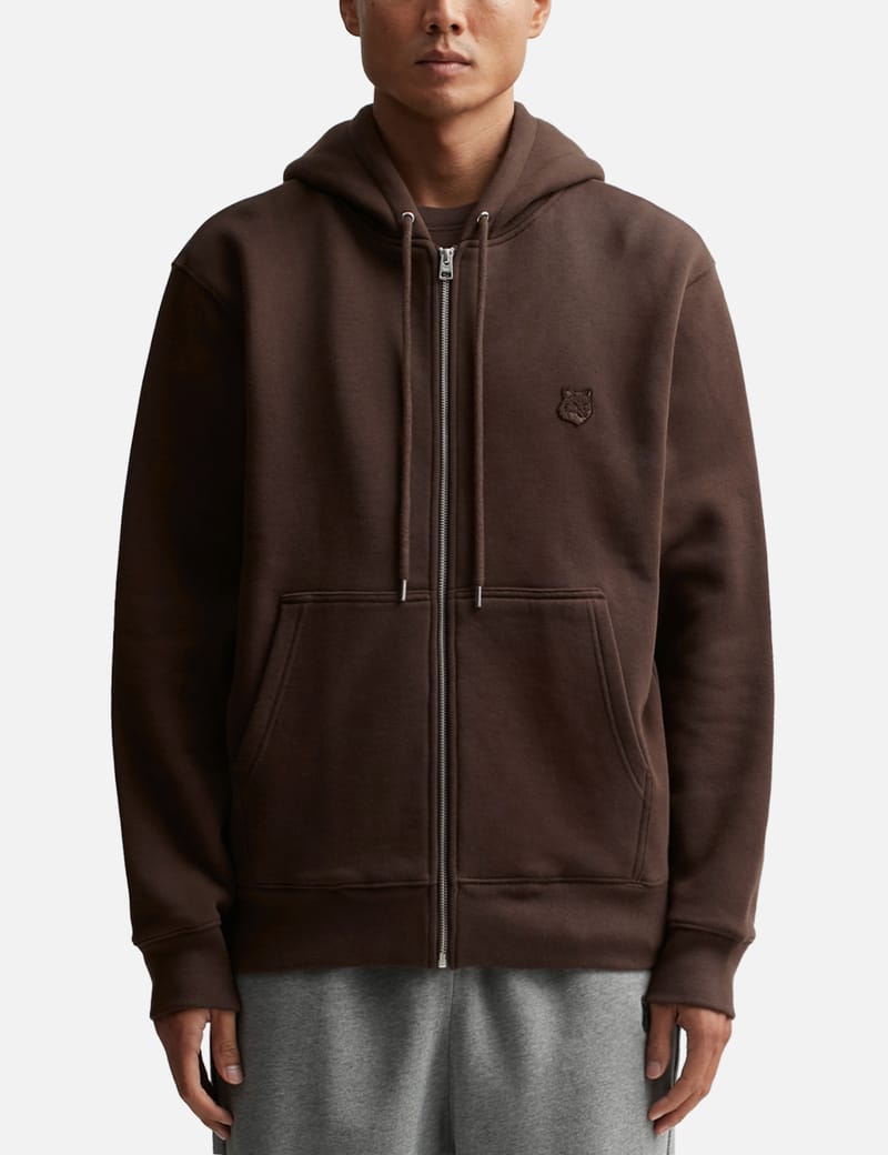 Maison Kitsuné - Bold Fox Head Patch Comfort Zipped Hoodie