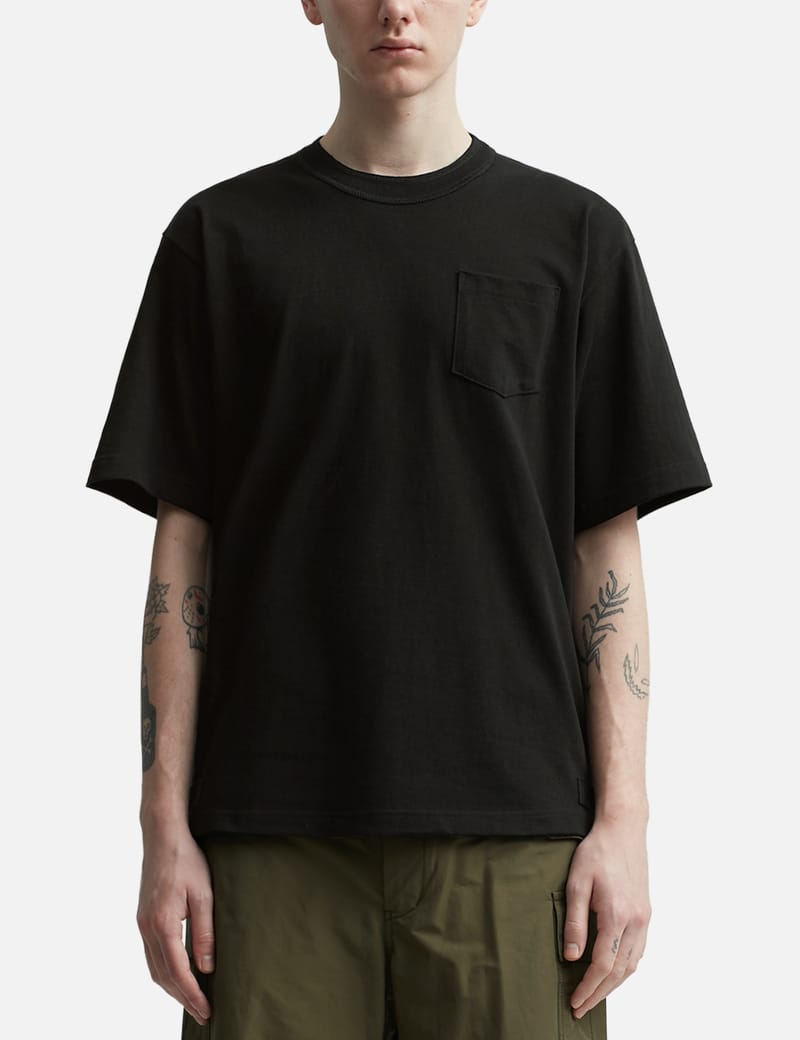 Sacai - NYLON TWILL X COTTON JERSEY T-SHIRT | HBX - Globally Curated  Fashion and Lifestyle by Hypebeast