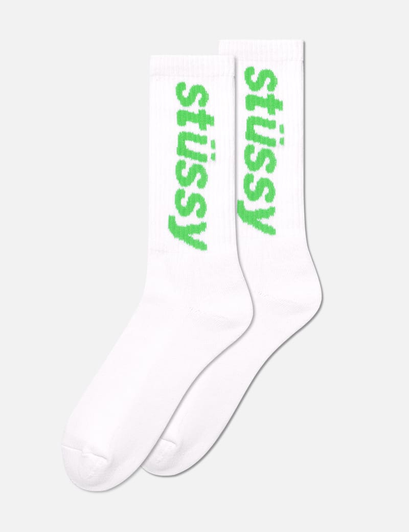 Stüssy - Helvetica Crew Socks | HBX - Globally Curated Fashion and