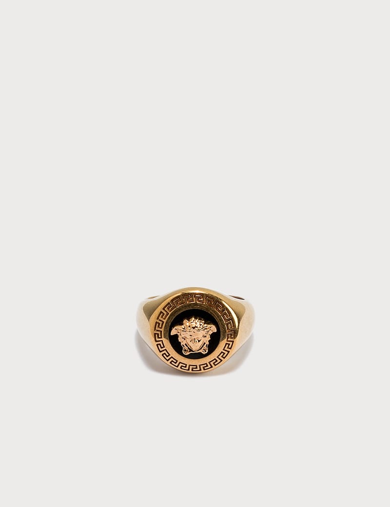 Versace - Enamel Medusa Medallion Ring | HBX - Globally Curated