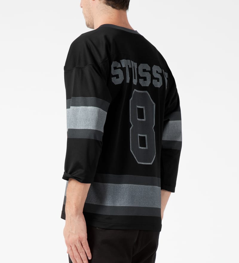 Stüssy - Black Mesh Hockey Jersey | HBX - Globally Curated