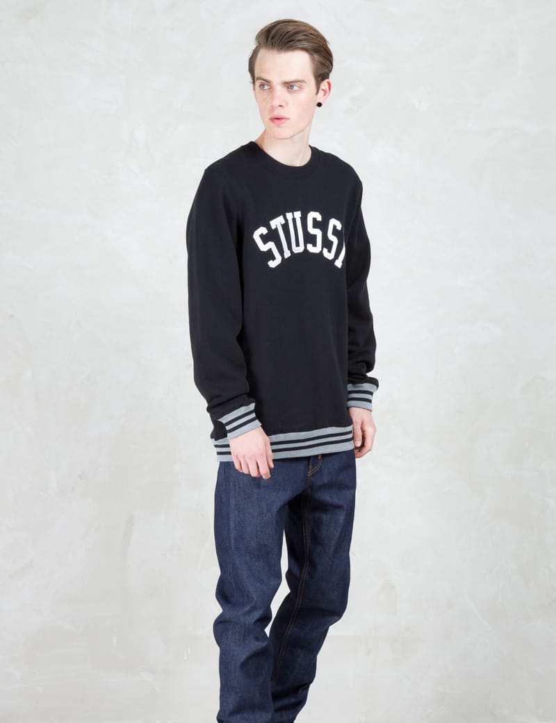 Stüssy - College Crewneck Sweatshirt | HBX - Globally Stüssy - College Crewneck Sweatshirt | HBX - Globally