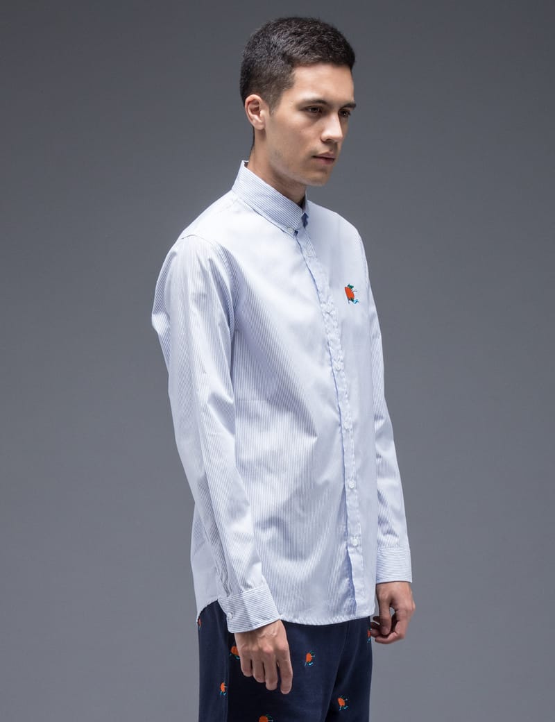 Parra - Orange Juice L/S Oxford Shirt | HBX - Globally Curated