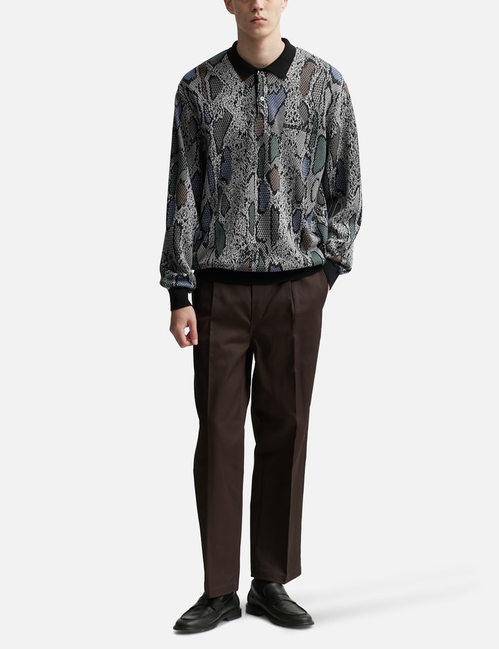 Python Yellow Polo Wacko Maria - Python Knit Polo Shirt | HBX