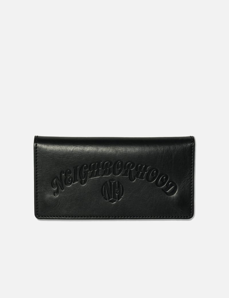 小物 neighborhood LEATHER TRUCKER WALLET NEIGHBORHOOD Leather Trucker Wallet - Waxed Japanese leather long