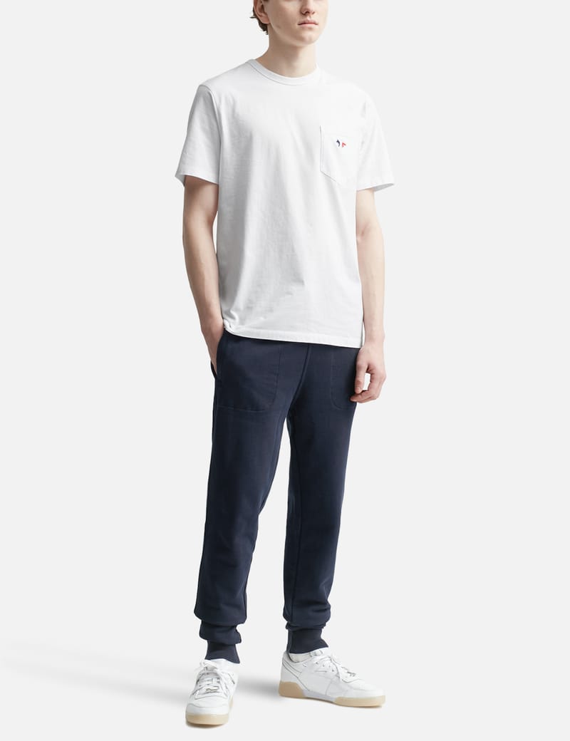 Maison Kitsuné - Tricolor Fox Patch Classic Pocket T-shirt | HBX