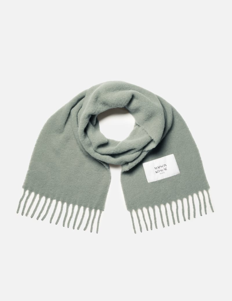 小物 MAISON KITSUNE JACQUARD SCARF Maison Kitsuné - Bold Fox Head Double Face Scarf | HBX
