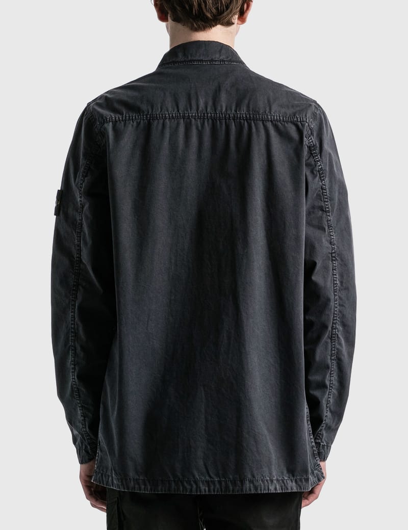 Stone Island - コットン テラ ガーメントダイ シャツ Stone Island - コットン テラ ガーメントダイ シャツ