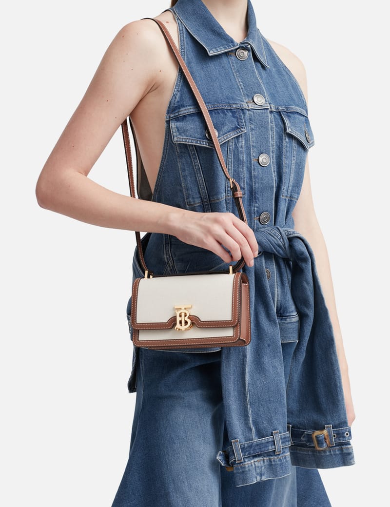 Burberry mini canvas online bag