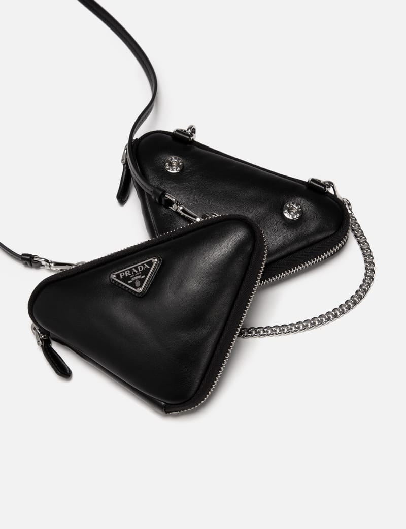 ☆人気☆【PRADA】☆サフィアーノ ミニポーチバッグ☆BLACK Prada - サフィアーノ レザー ミニポーチ | HBX - ハイプ
