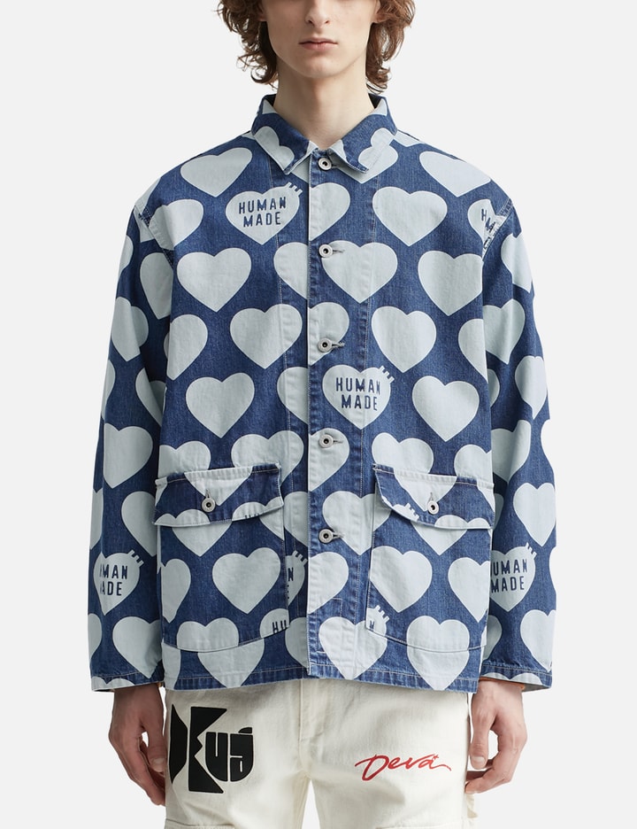 Human Made - Heart Denim Coverall Jacket | HBX - HYPEBEAST 為您搜羅全球潮流時尚品牌