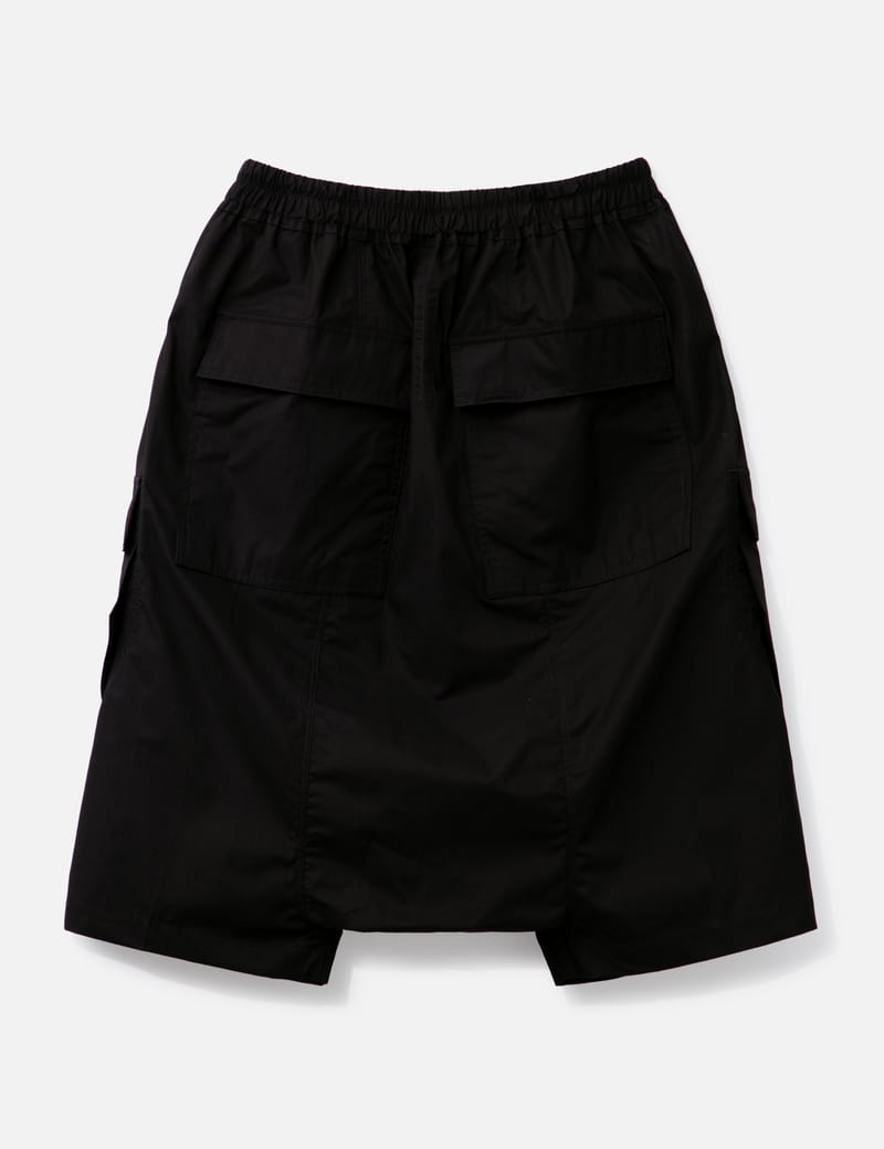 Rick Owens - Pod Cotton-Blend Poplin Drawstring Cargo Shorts