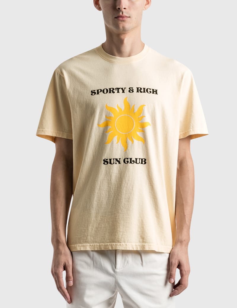 Sporty & Rich - S&R Sun Club T-Shirt | HBX - ハイプビースト ...