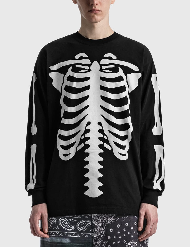 NEIGHBORHOOD - Bones Long Sleeve T-shirt | HBX - Globally Curated