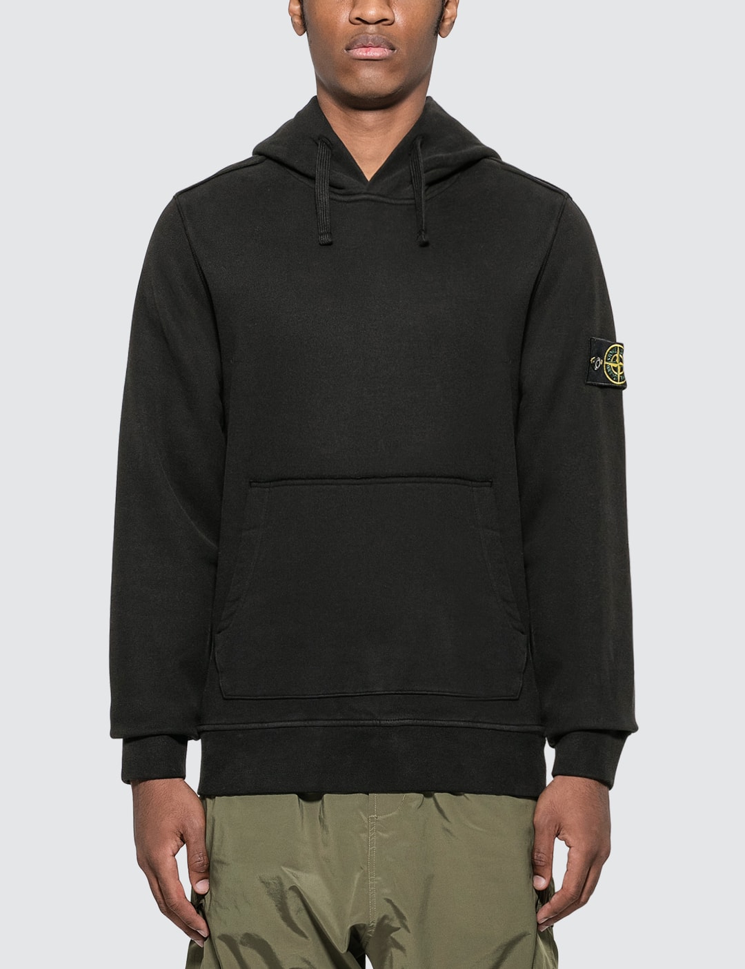 Stone Island - Compass Logo Patch Hoodie | HBX - Globally Curated ...