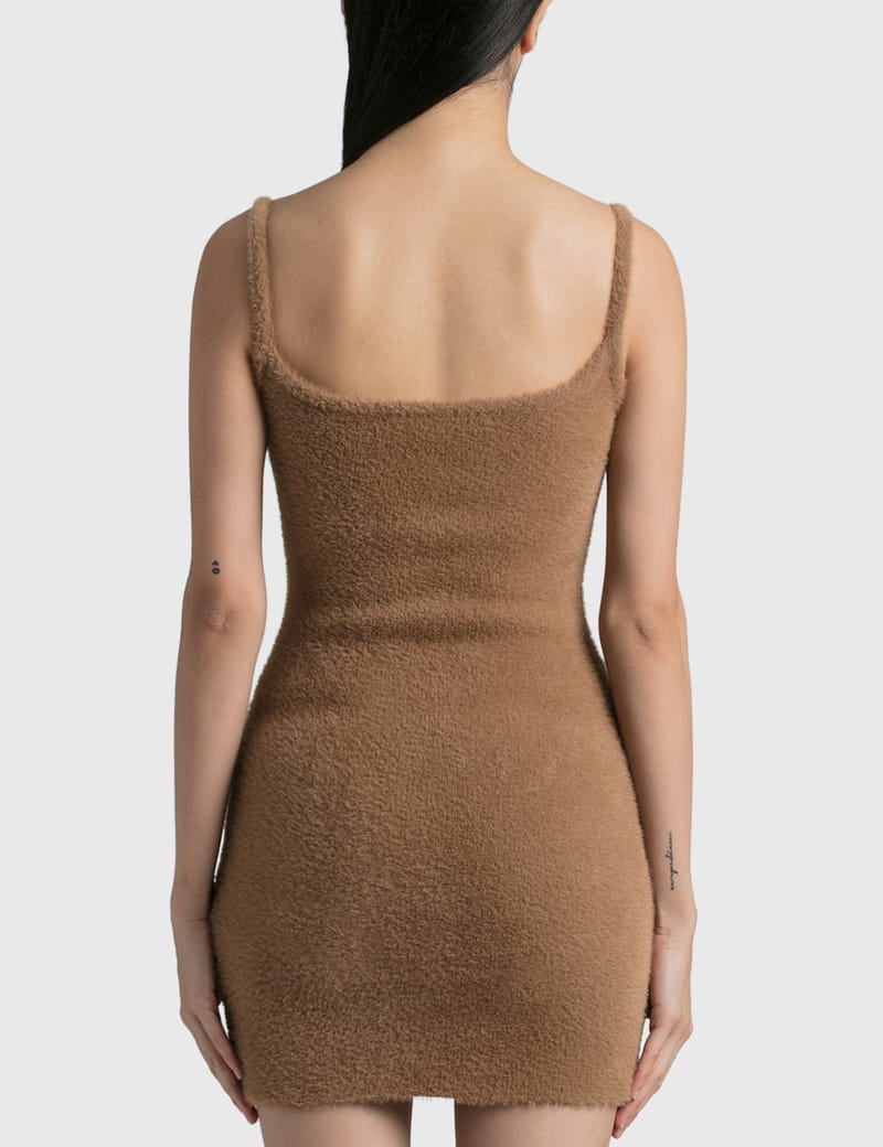 Off-White™ - Quote Fuzzy Mini Dress | HBX - Globally Curated
