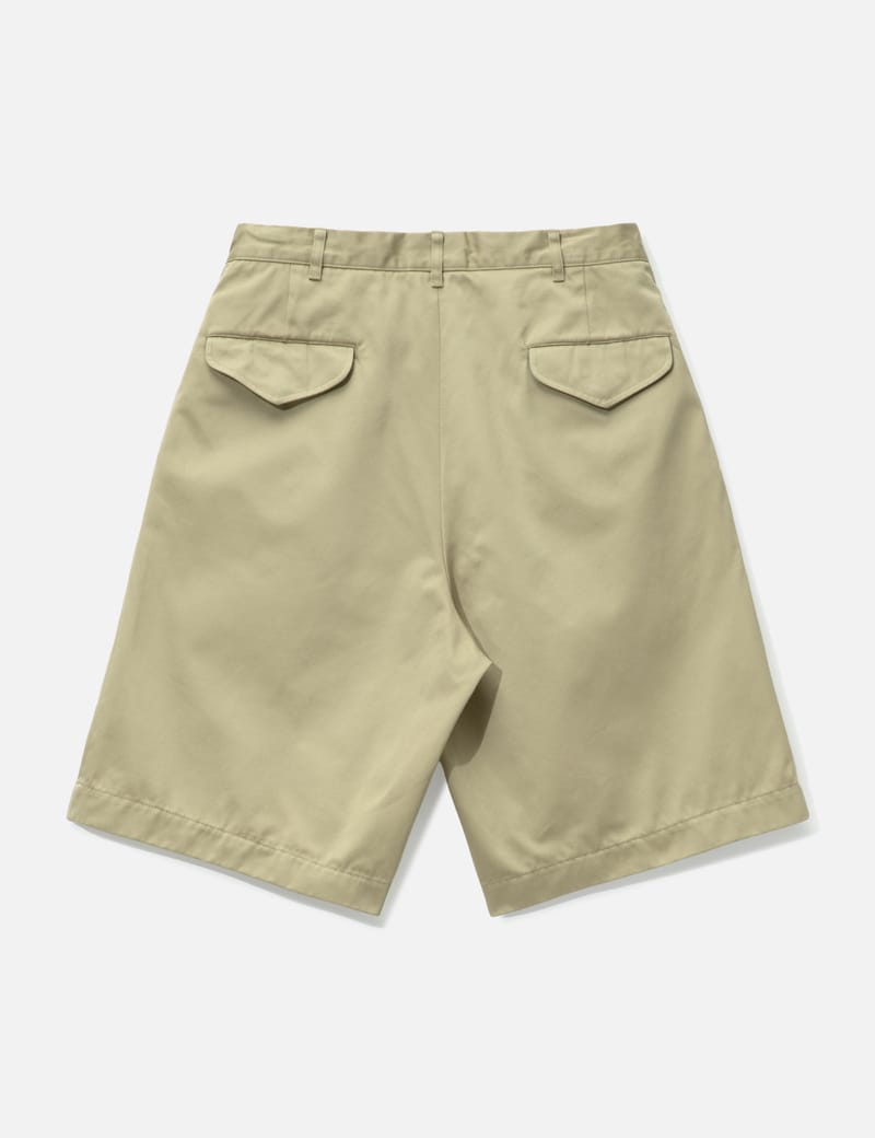Nanamica Double Pleated Chino Shorts - Wide tapered, quick-dry